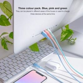 Cable USB a Lightning NANOCABLE 10.10.0401-CO1 1 m Malla Cable USB a Lightning NANOCABLE 10.10.0401-CO1 1 m Malla