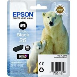 Epson Tinta Negro Claria Premium 26 para XP-510, XP-520, XP-600, XP-605, XP-610, XP-615, XP-620, XP-625, XP-700, XP-710, XP-720, XP-800, XP-810, XP-820 (4.7 ML) Precio: 14.58999971. SKU: S8405406