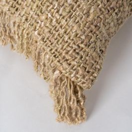 Cojín Beige Viscosa-Algodón 50 X 50 cm