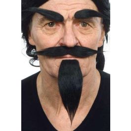 Bigote, perilla y cejas adulto moreno talla única Precio: 8.59000054. SKU: S2418562