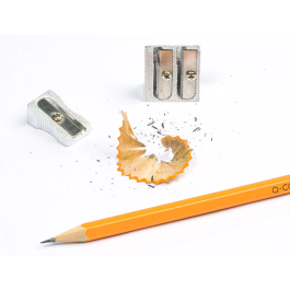 Q-connect Sacapuntas Metálico 1 Uso Cuña Cuerpo Aluminio Robusto