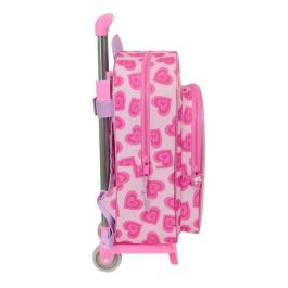 Mochila Escolar con Ruedas Barbie Love Rosa 26 x 34 x 11 cm