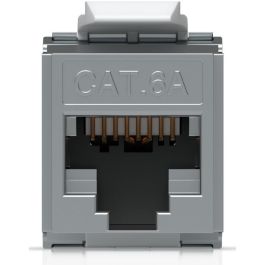 Ubiquiti UACC-Keystone-Jack-C6A Keystone Jack RJ-45 Cat6A LSA Hembra Plano Metálico 23/26 TIA Pack 12 Unidades