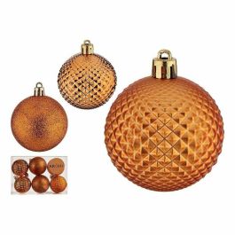 Set de Bolas de Navidad Krist+ Naranja PVC 6 cm (12 Unidades)