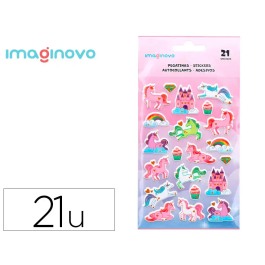 Imaginovo Pegatinas Unicornios Magic Dreams Pastel con Relieve 190x105 mm Precio: 1.49999949. SKU: B17RT9CHLG
