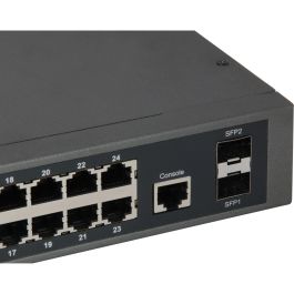 LevelOne GEP-2652 Switch Gestionado L2 24 Puertos Gigabit Ethernet (GE) con 24 Puertos PoE+ 370W, 2xGSFP, Montaje en Rack 19"