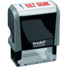 Trodat Stempel 4912 Printy 4.0 Sello Autoentintado 'EILT SEHR' Oficina 17x46mm Negro/Gris Tinta Azul/Rojo Precio: 32.88999978. SKU: B1DKABB3Q7