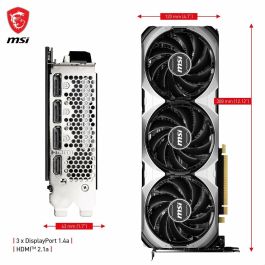 Vga MSI Rtx 4070 Super 12G Ventus 3X Oc,Nv,Rtx4070Super,12Gb,Gddr6X,192Bit,3Dp+1Hdmi,Torx Fan 4.0,3 Ventiladores