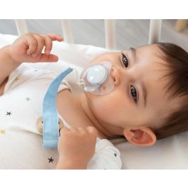 KioKids Set 2 Chupetes Ortodónticos Elefante Gris + 6 Meses Silicona Alta Calidad