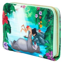 Loungefly Cartera con Cremallera Bare Necessities El Libro de la Selva Disney Piel Vegana 15x9,3cm