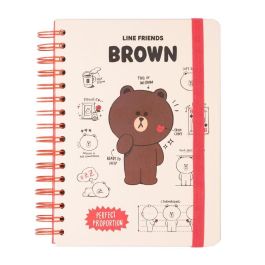 ERIK Cuaderno A5 Line Friends tapa dura wire-o 90 hojas con bolsillo interior y cierre elástico Precio: 8.49999953. SKU: B193W6XCQJ