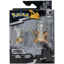 Bandai BAN3701405812379 Pokémon Evolution Pack Osselait (5 cm) y Ossatueur (10 cm)