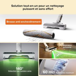 Roborock ROB6974653813628 Aspiradora Escoba Inalámbrica H60 HUB con Estación de Vaciado Automático, Batería 60 min, 115 AW