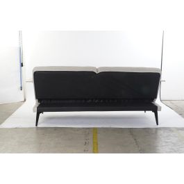 DKD Home Decor Sofá Cama Urban Beige y Marrón de Eucalipto y Poliéster Desmontable 203x87x81 cm Alt. asiento 41 cm
