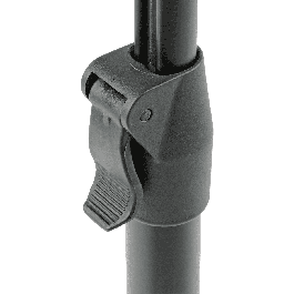 Quiklok Soporte Guitarra Universal Plegable con Cierre Automático Negro para Suelo de Acero - Altura Regulable 690-1030mm