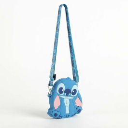 Cerdá Bolso de Mano Infantil con Diseño de Stitch de Silicona Color Azul. Dimensiones Compactas 13 x 14 x 3 cm. Edad Mínima Recomendada: 3 Años.