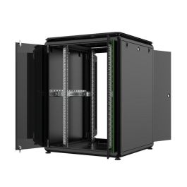 Lanview Rack Cabinet 19" 20U 800x800mm, Armario de Red de Datos con Puerta de Cristal Templado y Gestión de Cables