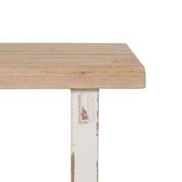 Mesa de Comedor Blanco Natural Madera de abeto 120 x 60 x 48 cm