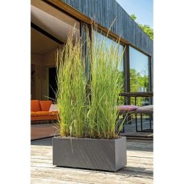 Deroma 9H924SZ Jardinera Muret Millennium R Antracita con reserva de agua, 59 cm Deroma 9H924SZ Jardinera Muret Millennium R Antracita con reserva de agua, 59 cm
