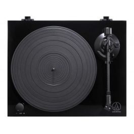 Audio Technica AT-LPW50PB Tocadiscos de Tracción por Correa Negro Brillante con Preamplificador de Fono Integrado