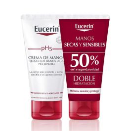 Eucerin PH5 Crema de Manos para Pieles Sensibles y Dañadas Lote 2x75 ml. Hidratación Intensa y Protección contra la Deshidratación 18 Horas. Precio: 8.59000054. SKU: S05101411