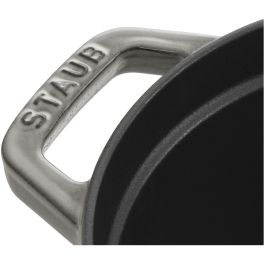 Staub La Cocotte ovalada 29cm Hierro Fundido Grafito-gris para cocción lenta y horno