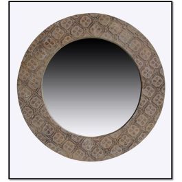 Espejo de pared DKD Home Decor Blanco Marrón Mandala Indio Decapé 76 x 4 x 76 cm Precio: 117.88999992. SKU: B17XTJC45P