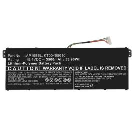 CoreParts Battery for Acer Notebook, Laptop, 53.90Wh Li-Polymer 15.4V 3500mAh, Black for A515-43-R19L, Aspire 5 A515-43, Aspire 5 A515-43-DDR4, Aspire 5 A515-43-R057, Aspire 5 A515-43-R0B6, Aspire 5 A515-43-R0BV, Aspire 5 A515-43-R0DG, Aspire 5 A515-43-R0 Precio: 53.49999996. SKU: B1ANG6SVW7
