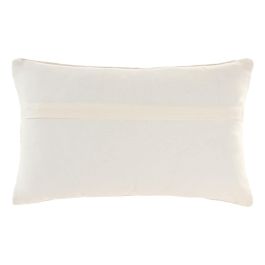 DKD Home Decor India 24 Cojín Crudo Bordado a Mano Algodón 30 x 50 cm (2 Unidades)