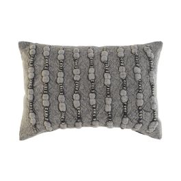 Cojin DKD Home Decor Gris Claro 15 x 30 x 50 cm