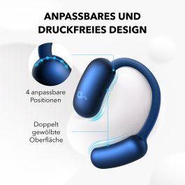 Anker Soundcore AeroFit 2 Auriculares Inalámbricos Bluetooth 5.4 Deporte Llamadas Música Azul IP55 Con Funda de Carga USB-C