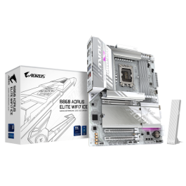 GIGABYTE B860 AORUS ELITE WIFI7 ICE Placa base - CPUs Intel Core Ultra, VRM de 14+1+2+1 fases, hasta 9200MHz DDR5, 1xPCIe 5.0 + 2xPCIe 4.0 M.2, LAN 2,5 GbE, WiFi 7, USB 4 GIGABYTE B860 AORUS ELITE WIFI7 ICE Placa base - CPUs Intel Core Ultra, VRM de 14+1+2+1 fases, hasta 9200MHz DDR5, 1xPCIe 5.0 + 2xPCIe 4.0 M.2, LAN 2,5 GbE, WiFi 7, USB 4