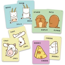 Blue Orange AUC3664824001635 Juego de Cartas de Mesa Rápido Taco Verso Pizza de Queso de Cabra para Fiesta Familiar, Edad 8+ Años, Duración 10 Minutos