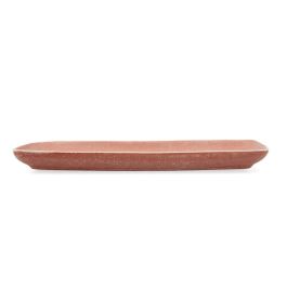 Bidasoa Bandeja Rectangular Cerámica Gio 28x14 cm Terracota - Pack 4 Unidades, Apta Lavavajillas y Microondas
