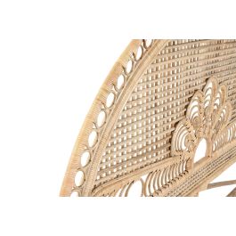 DKD Home Decor Cabecero Cama Balines Bambú y Ratán Natural 175 x 130 x 3 cm