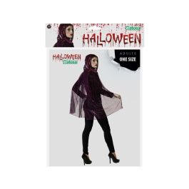 Capa Con Capucha 100 cm Halloween Morado