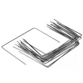 Nature Grapas Metálicas para Fijación al Suelo de Películas y Lienzos - Juego de 20 Unidades - 4mm Diámetro, 20x25cm Altura