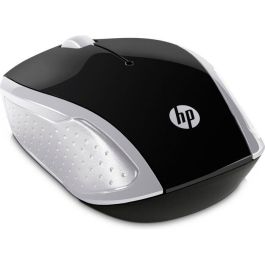 HP Ratón Inalámbrico 200 Pike Silver. Diseño Ambidextro Cómodo para Ambas Manos. Ratón Asequible para PC y Portátil