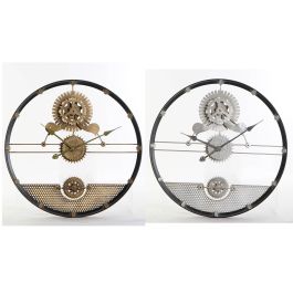 Reloj Pared Loft DKD Home Decor Dorado Plateado 5 x 60 x 60 cm (2 Unidades) Precio: 61.15824. SKU: S3026680