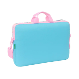 Maletín para Portátil Benetton Unique Rosa Turquesa 40 x 27 x 4 cm