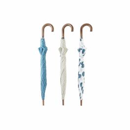 Paraguas DKD Home Decor Azul Blanco 3 Piezas Paraguas DKD Home Decor Azul Blanco 3 Piezas