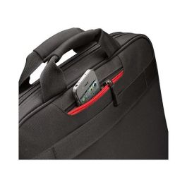 CaseLogic DLC117 Bolsa Bandolera para Portátil de 17.3", Nylon Negro, con Compartimento para Tableta iPad y Cualquier Marca, 800g