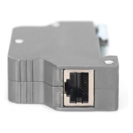 Digitus DN-95421 Protector de Sobretensión PoE RJ45 Montaje en Riel DIN Gris IP40 Zinc 115g