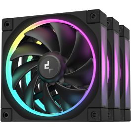 DeepCool FL12-3 in 1 Ventilador 120mm Triple Pack PWM FDB Iluminación LED RGB para Carcasa PC, Negro Precio: 75.49999974. SKU: B15K29636M