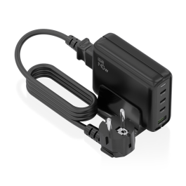 Aisens ASCH-140W4P056-BK Cargador Sobremesa GaN 140W, 3x USB-C PD3.1, 1x USB-A QC3.0, Carga Rápida 4 Dispositivos Negro Precio: 41.89000035. SKU: B1E3NB6R88