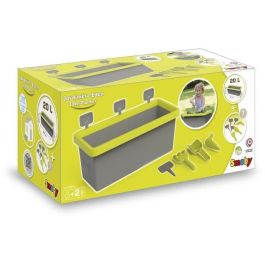 Smoby Jardinere Eden adornado 20L: pala + rastrillo + planta + 4 signos