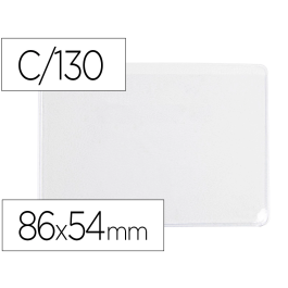 Q-connect Funda Portadocumentos DNI 86x54 mm, 130 Micras, PVC Transparente con Uñero Precio: 26.49999946. SKU: B15H9SFLEX
