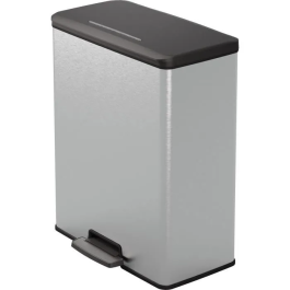 Curver Cubo de basura rectangular DECO BIN 65L Gris metalizado 49 x 29 x 61 cm CUR3253924839967 Precio: 75.58999954. SKU: B1GFXX5ZQB