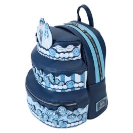 Loungefly Mochila Wedding Cake La Novia Cadaver, Piel Vegana, Tamaño 22,5x26,25x0cm, Bolsillo Frontal y Lateral, Detalles en Relieve y Estampados