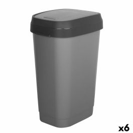 Cubo de basura Curver Gris oscuro Plástico 50 L (6 Unidades) Precio: 100.58999951. SKU: B1GSRBLSLB